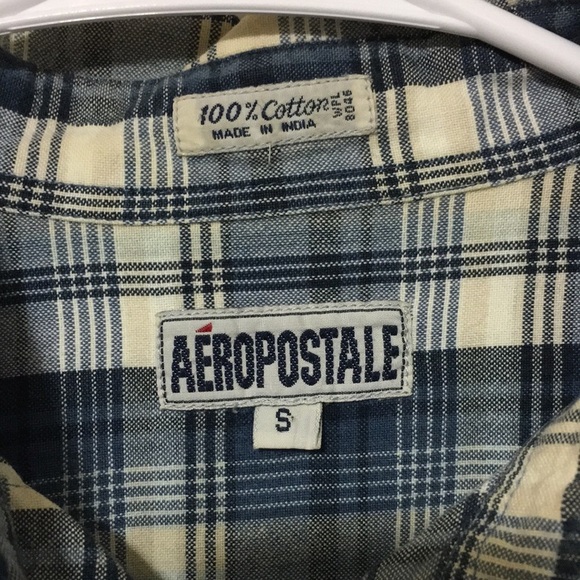 AEROPOSTALE SHORT SLEEVE BUTTON DOWN - Picture 4 of 4